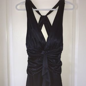 Gorgeous Full Length Navy Dress
